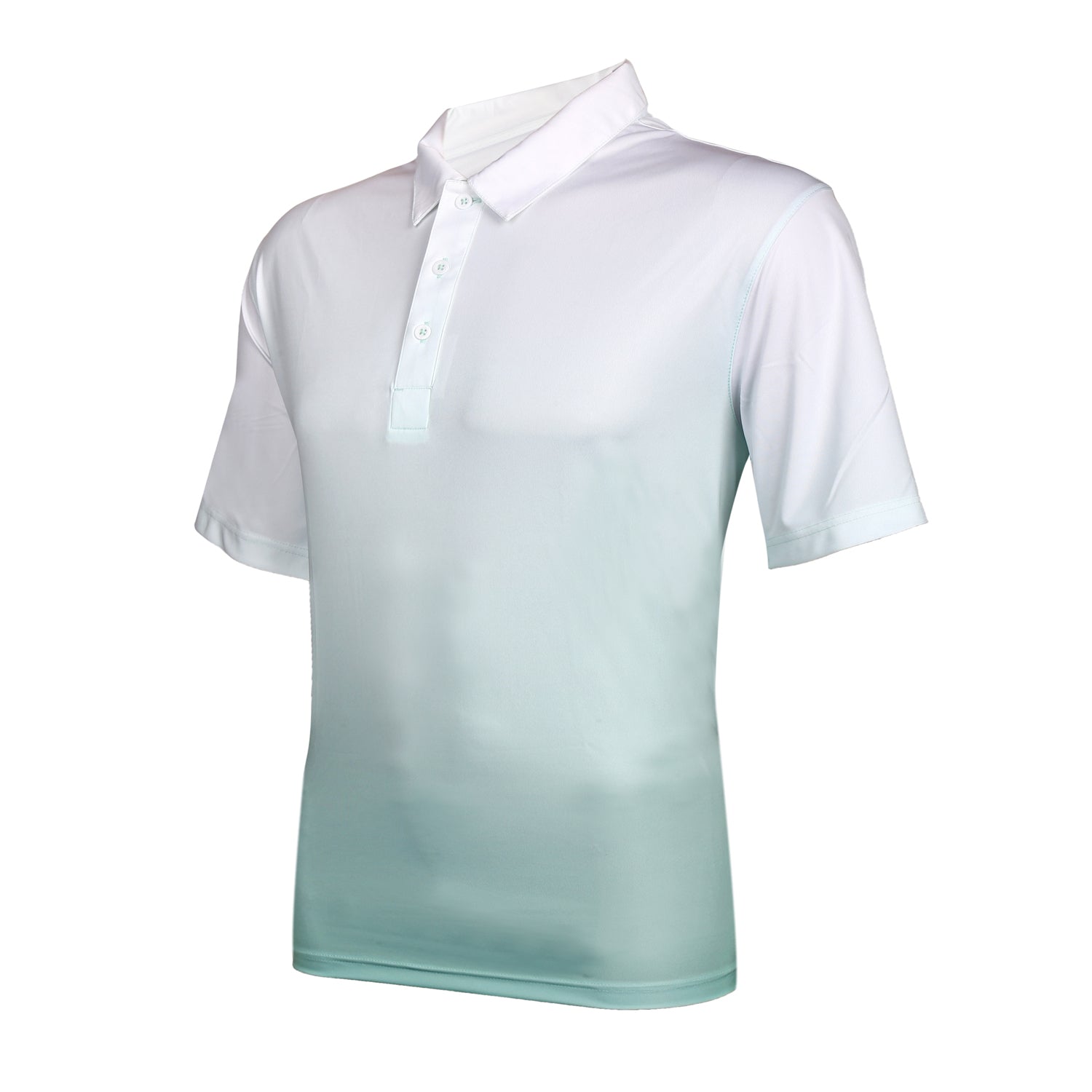 Puma Men’s Comfort Soft Polo T-Shirt - White/Fresh Mint