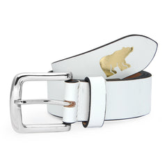 Jack Nicklaus Leather Belt - White